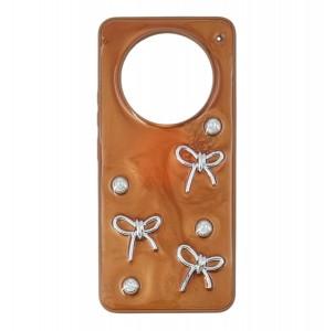 Nettech Realme 12 Plus Uyumlu Manu Seri Arka Koruma Kılıf (Kahverengi) NT-115289