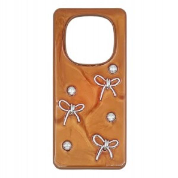 Nettech Xiaomi Redmi Note 14 Pro Uyumlu Manu Seri Arka Koruma Kılıf (Kahverengi) NT-115277